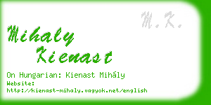 mihaly kienast business card